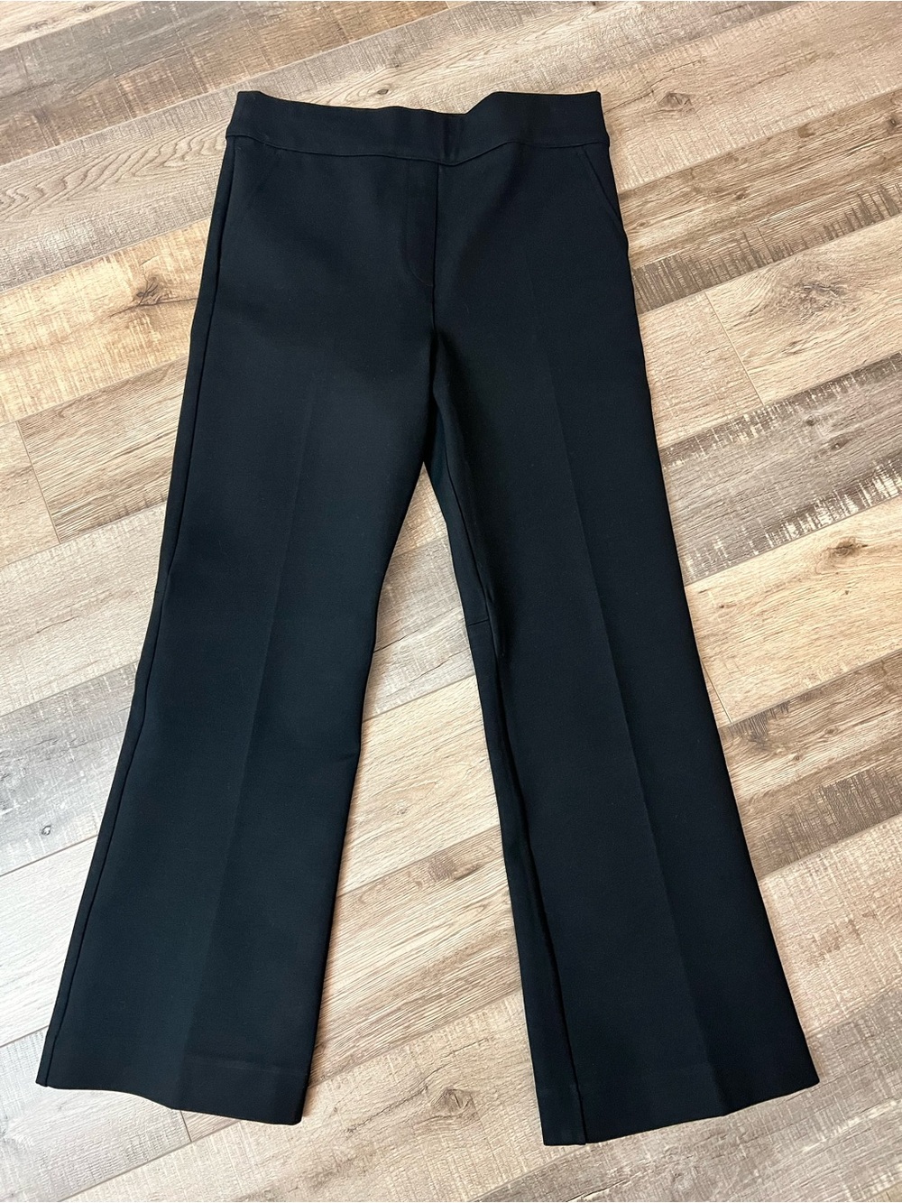 SPANX Black Perfect Pant Wide Leg Pull-On Trousers M
